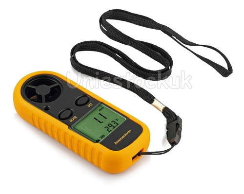 Imagen 5 de 6 de Anemómetro Digital Portátil De Lcd Viento Velocidad Medidor