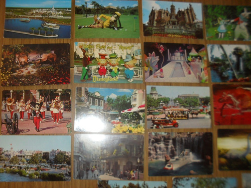 Lote 26 Postales Disneylandia Años 60
