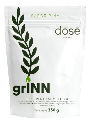 Dose Suplementos Grinn Probioticos Y Enzimas 300gr Sabor Piña