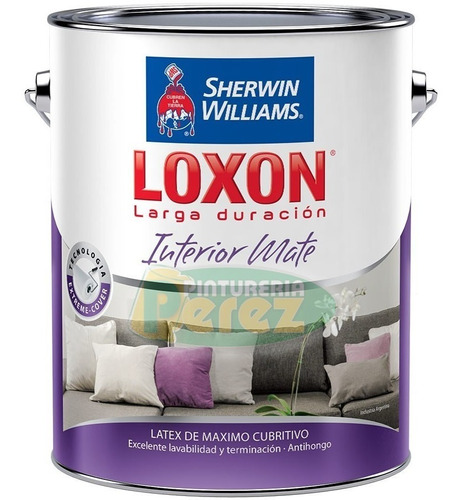 Loxon Interior 10 Litros Pintura Latex Super Lavable Sherwin