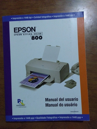 Manual Epson Stylus Color 800 Impresora