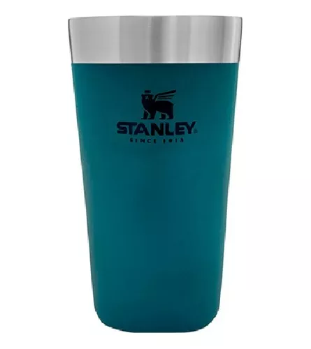 VASO TERMICO SIMIL STANLEY BLANCO CON BOMBILLA METAL Y PICO 560ML