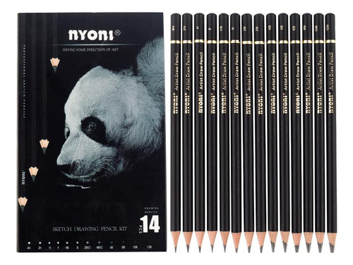 Set De Lápices De Dibujo Profesional Nyoni De 4h 12b, ...