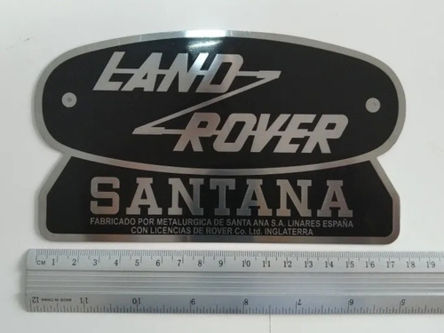 Land Rover Defender Santana Emblema Frontal Plaqueta 