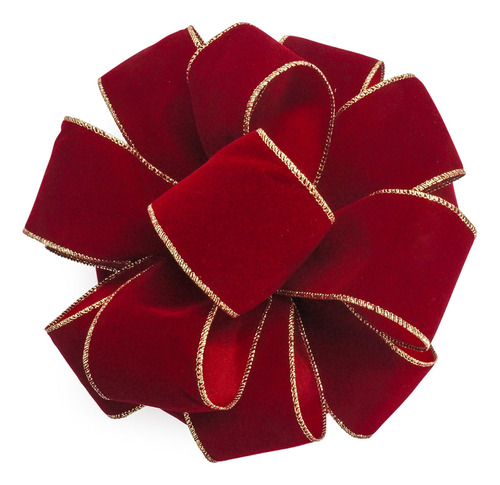 Ct Craft Llc Arco Para Decoración Del Árbol De Navidad - . Color Terciopelo De Vino Tinto