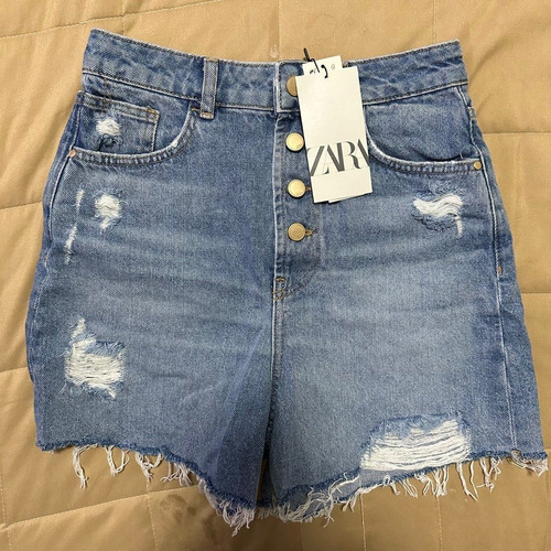 Zara Short Jeans High Rise Short