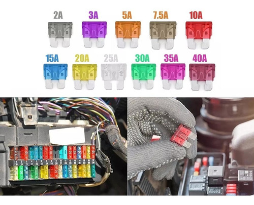 Caja De Fusibles Auto Mini 96 Piezas Mini