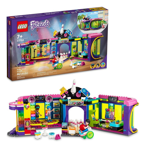 Lego Friends Roller Disco Arcade 41708 Con Juego De Bolos De