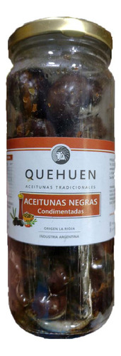 Aceitunas Negras Condimentadas - Quehuen (360g)