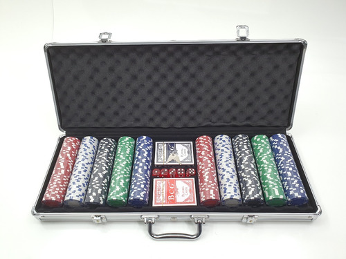 Kit Poker Profissional Maleta 500 Fichas
