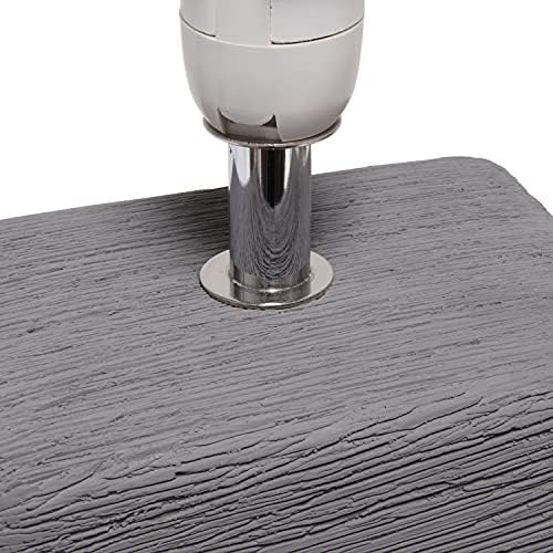 Simple Designs Lt2072-gry Lámpara De Mesa Pequeña De Piedra