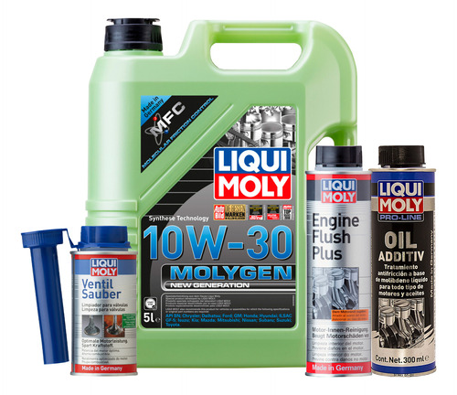 Set 4 Pzas 10w30 Ventil Sauber Liqui Moly