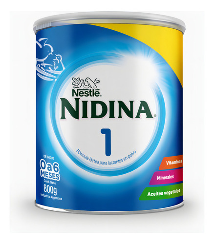 Nestlé Nidina 1 Fórmula Lactea Para Bebé 800gr Tradicional