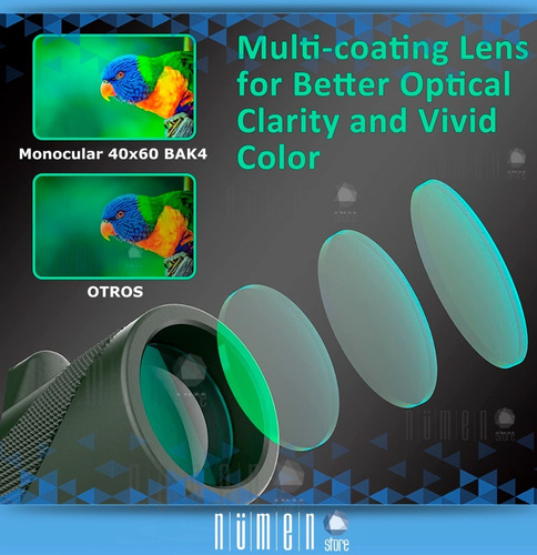 Imagen 6 de 10 de Telescopio Monocular Portatil Visor Potente Largo Alcance At