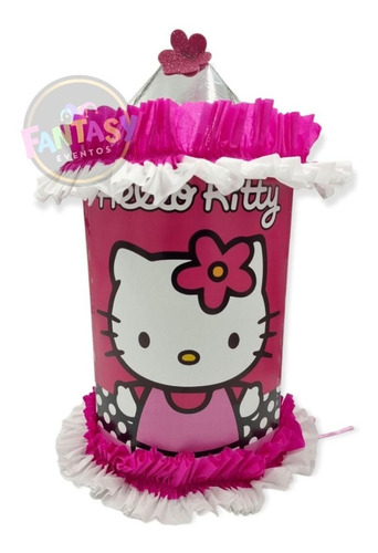 Piñata Hello Kitty  Cilindro Cumpleaños