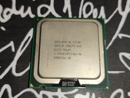 Imagem 1 de 2 de Processador Intel Core 2 Duo E7500 2.93ghz 3m L1 1066mhz 775
