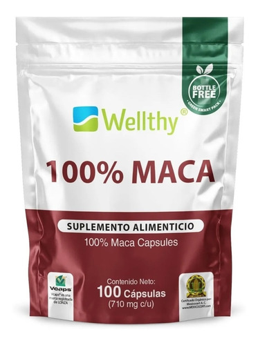 Wellthy 100% Maca Organica 100caps