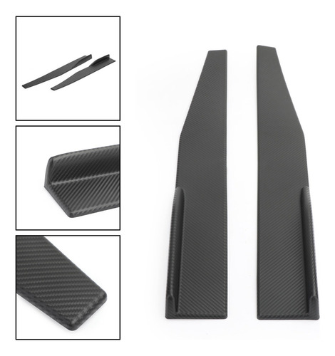 Par De Faldones Laterales De Fibra De Carbono For Coche 86c