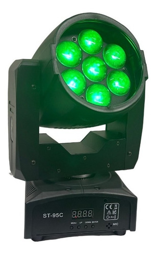 4 Mini Moving Rgbw 7x15w C/zoom Iluminação Wash + Mesa Dmx