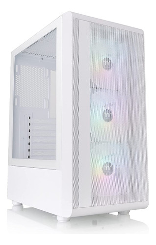 Gabinete Thermaltake S200 Mid-tower Tg Fan X3 Argb Blanco