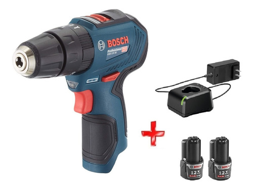 Taladro Percutor Bosch Gsb 12v-30 12v + Cargador + 2baterias