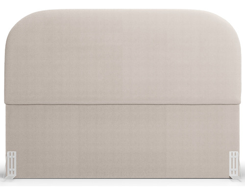 Cabeceira Cama Box 195 Lanna Puff Recamier Doha Bouclê Creme