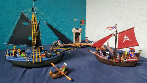 Set Playmobil Piratas 5775/5683 + Figuras Complementarias