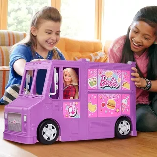 Barbie Food Truck Camion De Comida Rapida + Accesorios