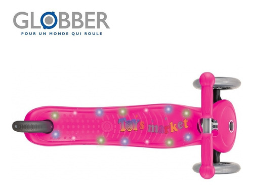 Globber Primo Starlight Luces Led Monopatin Rosa Hasta 50kg