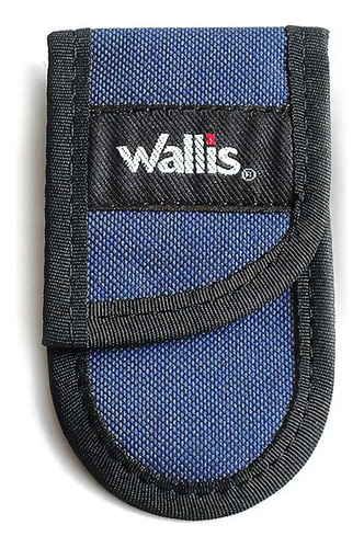 Funda Chica Navaja Bloqueo Poliéster Velcro Wallis Color Azul