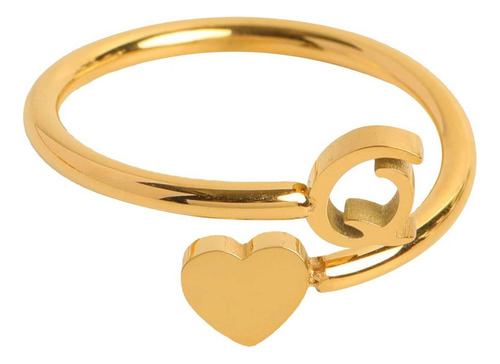 Jz Anillos De Oro Con La Inicial De La Letra E Para Mujeres