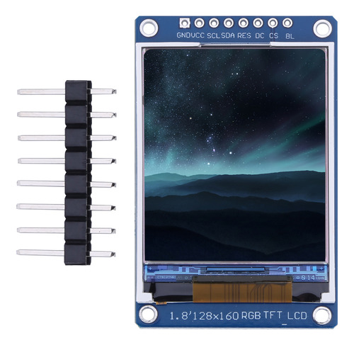 Módulo De Exibição A Cores Rgb Tft Com Tela Lcd De 1,8 Poleg