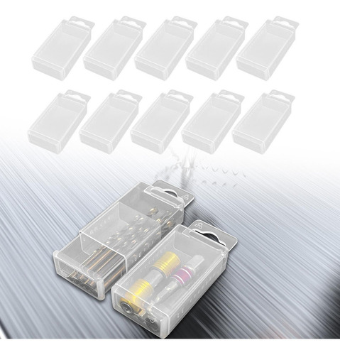 L Caja De Almacenamiento De 10 Brocas For Fresadora De 4,1