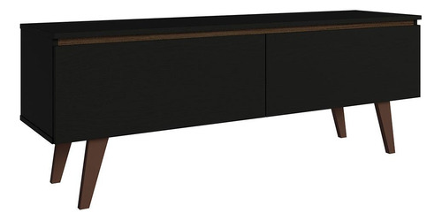 Mueble Mesa Para Tv Rack Le Mans Madesa Hasta 55'' Nm Color Marrón/Negro