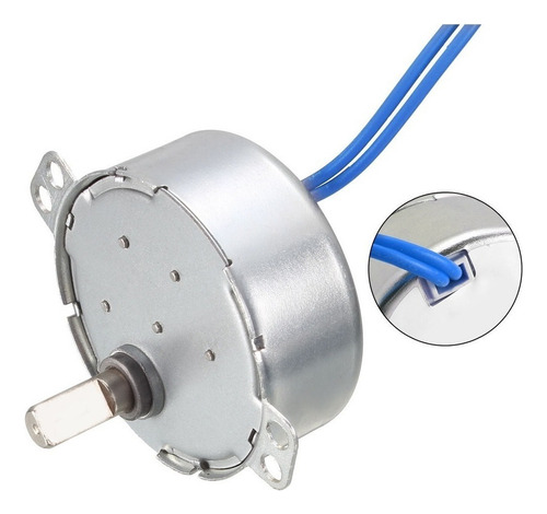 Motor Sincrónico Ca 100-127v 2.5-3rpm 50-60hz Cw/ccw 4w Ejed