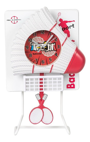 Reloj Despertador Inalámbrico Badmington Rojo