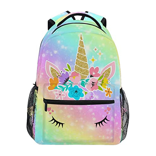 Alaza Kids Unicorn Backpacks Para Niñas, Galaxy Girls Qzvgy