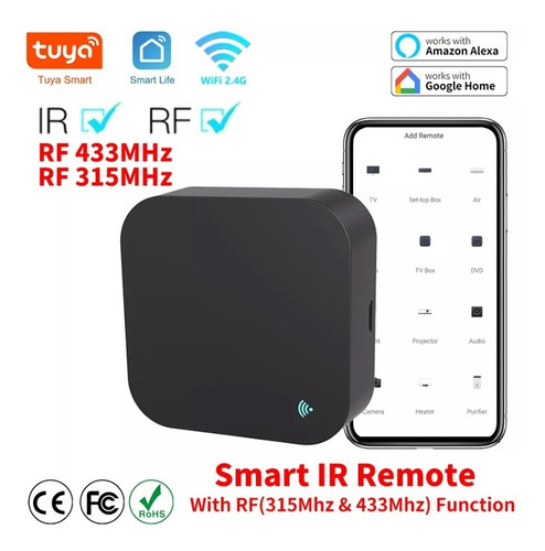 Control Remoto Universal Inteligente Wifi Rf Radiofrecuencia