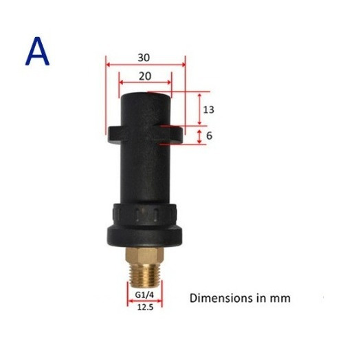 Conector Adaptador Lanza Espuma Koblenz Dirt Devil Karcher