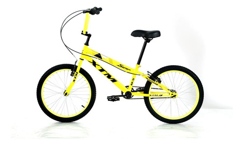 Bicicleta Montaña Rodado 20 Bikes Niños Mountain Infantil Color Amarillo Tamaño Del Cuadro S