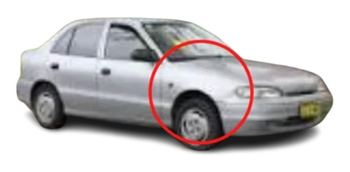 Parafango Derecho De Hyundai Excel B-13 92-97 01120121