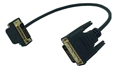 Adaptador Cable Extension Digital Doble Enlace Macho 90 Dvi
