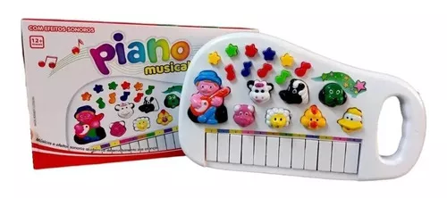 Piano Infantil Teclado Musical Bebê Ia Ia O Bichos em Promoção na