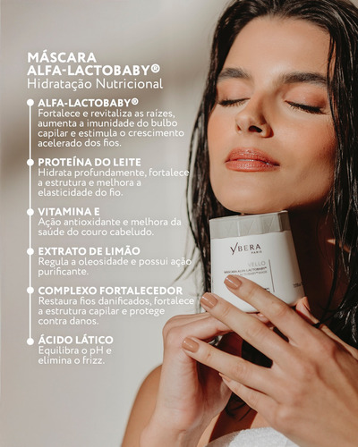 Máscara Ybera Paris Vello nutrição de 200mL 200g