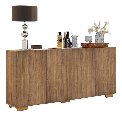 Aparador Buffet Multimóveis Veneza Fg3557 Rustic/natural