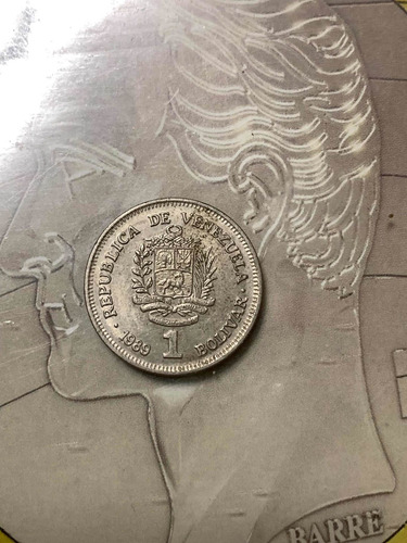 Moneda Un 1 Bolívares Venezolano Años 1967 1977 1986 1989 Or (Usado)