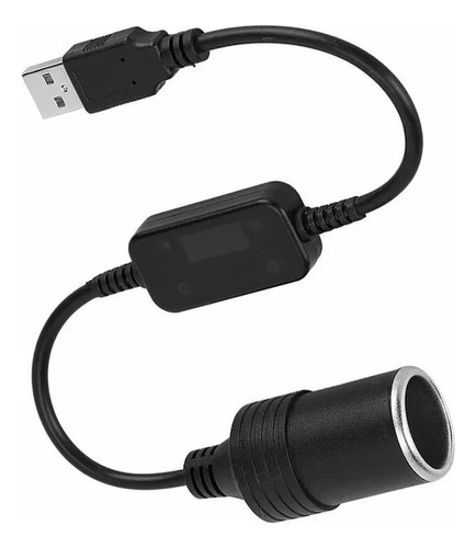 A Adaptador De 5 V A 12 V For Encendedor De Coche, Macho A