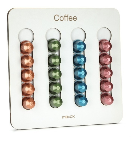 Imagen 2 de 8 de Portacapsulas De Cafe Para Nespresso Cafetera 20 Capsulas
