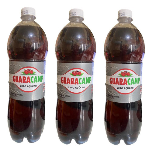 Guaracamp Guaraná Zero 1,5 L Garrafa Pronto Beber Com 3un