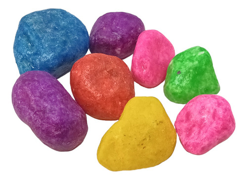 Pedra Decorativa Colorida Jardim Aquário Terrário 1kg